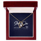 18K Yellow Gold Finish Forever Heart Necklace