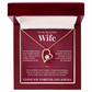 Forever Love Necklace - To My Beautiful Wife "I Love You Forever and Always"