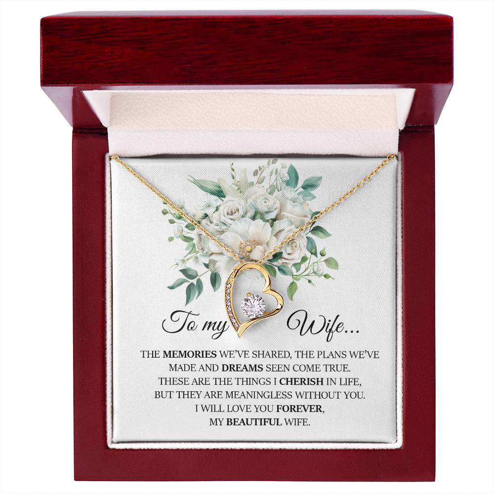 To My Wife, Forever Love Necklace