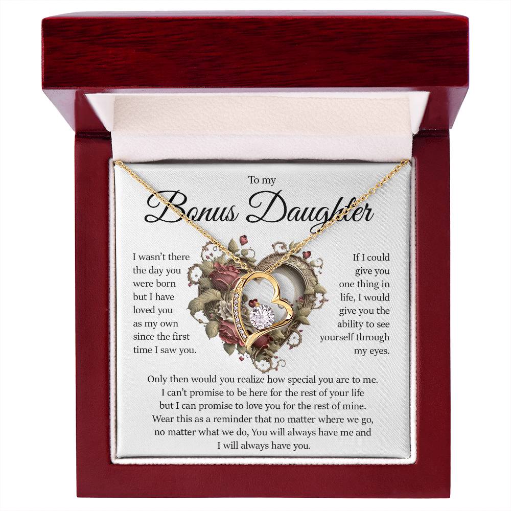 Bonus Daughter Gift, Forever Love Necklace