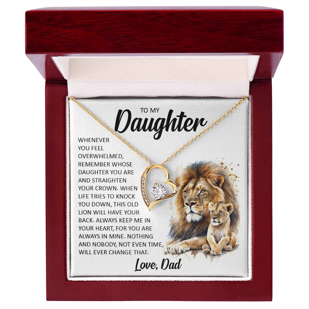 Forever Heart Necklace, Daughter Gift