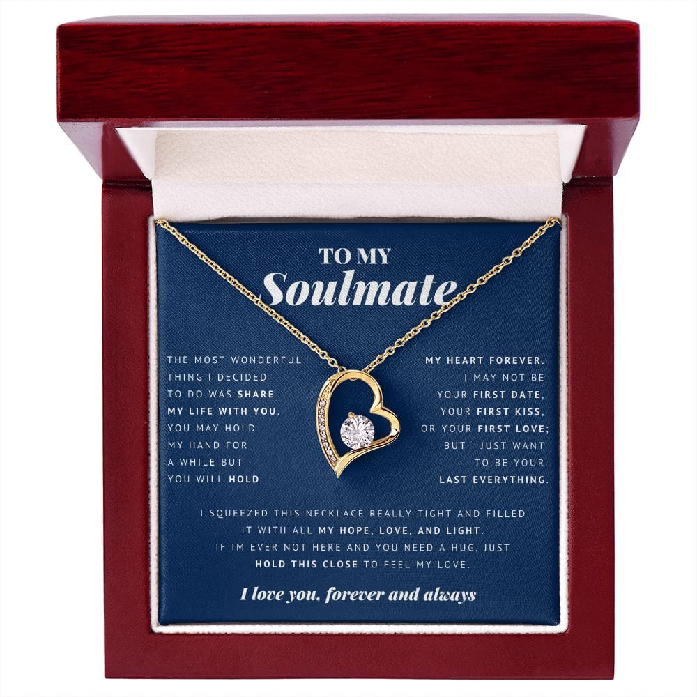 To My Soulmate, Forever Heart Necklace