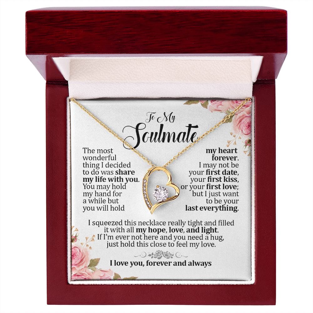 To My Soulmate, Forever Heart Necklace