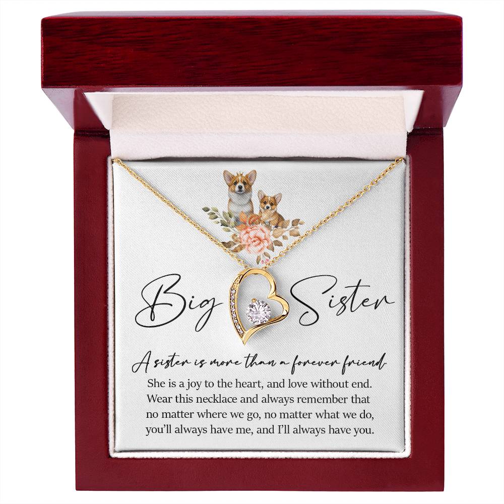 Forever Heart Necklace, Big Sister Gift