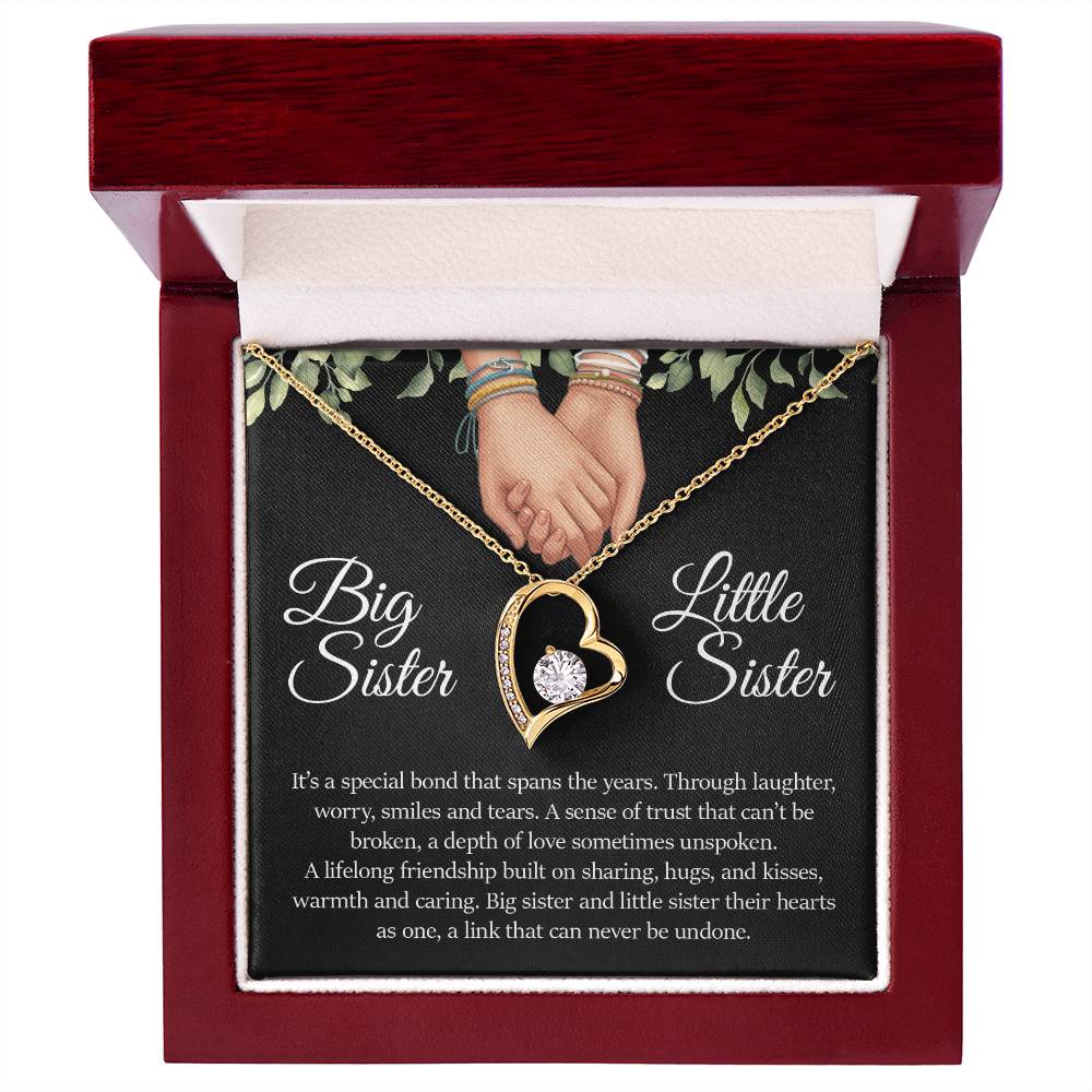 Big Sister Little Sister , Forever Love Necklace