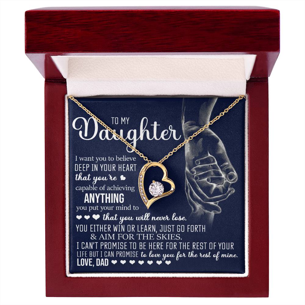 To My Daughter, Forever Love Necklace