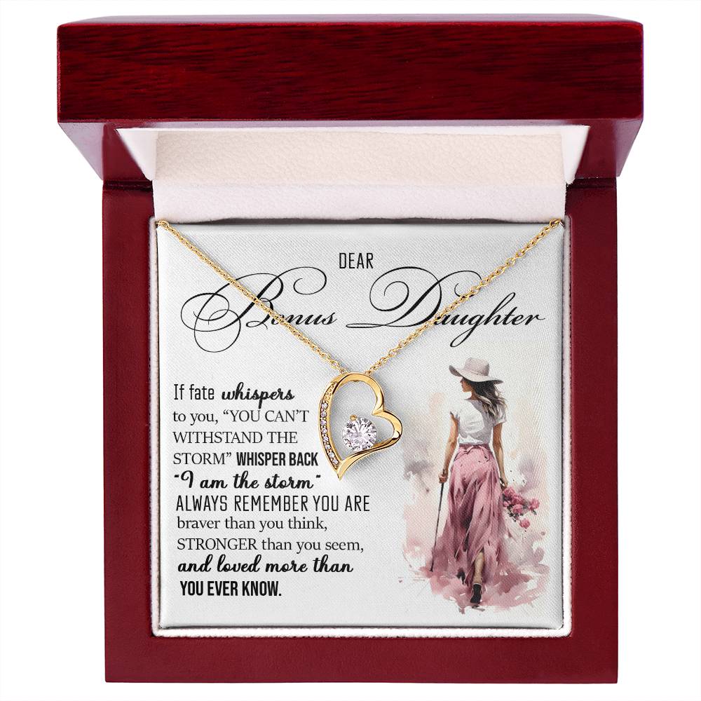 Forever Heart Necklace, Bonus Daughter Gift