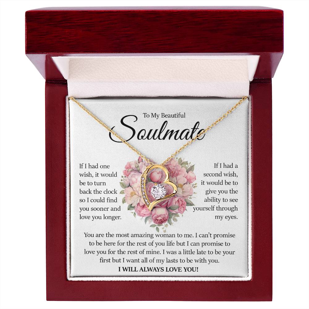 To My Beautiful Soulmate, Forever Love Necklace