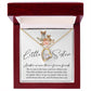 Forever Heart Necklace, Little Sister Gift