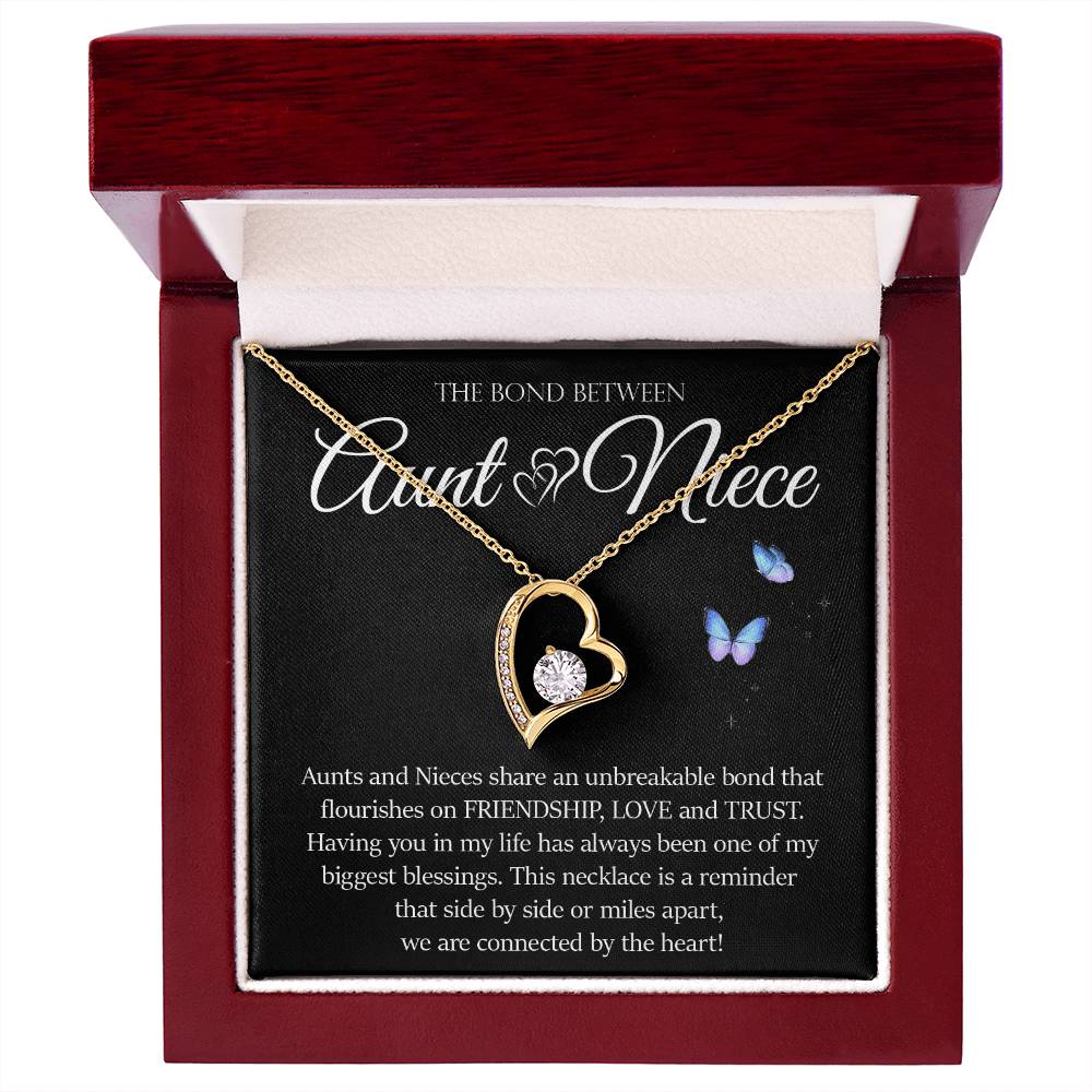 Forever Heart Necklace, Aunt and Niece Gift