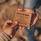 Graphic Leather Wallet - To Our Son "Believe In Yourself"