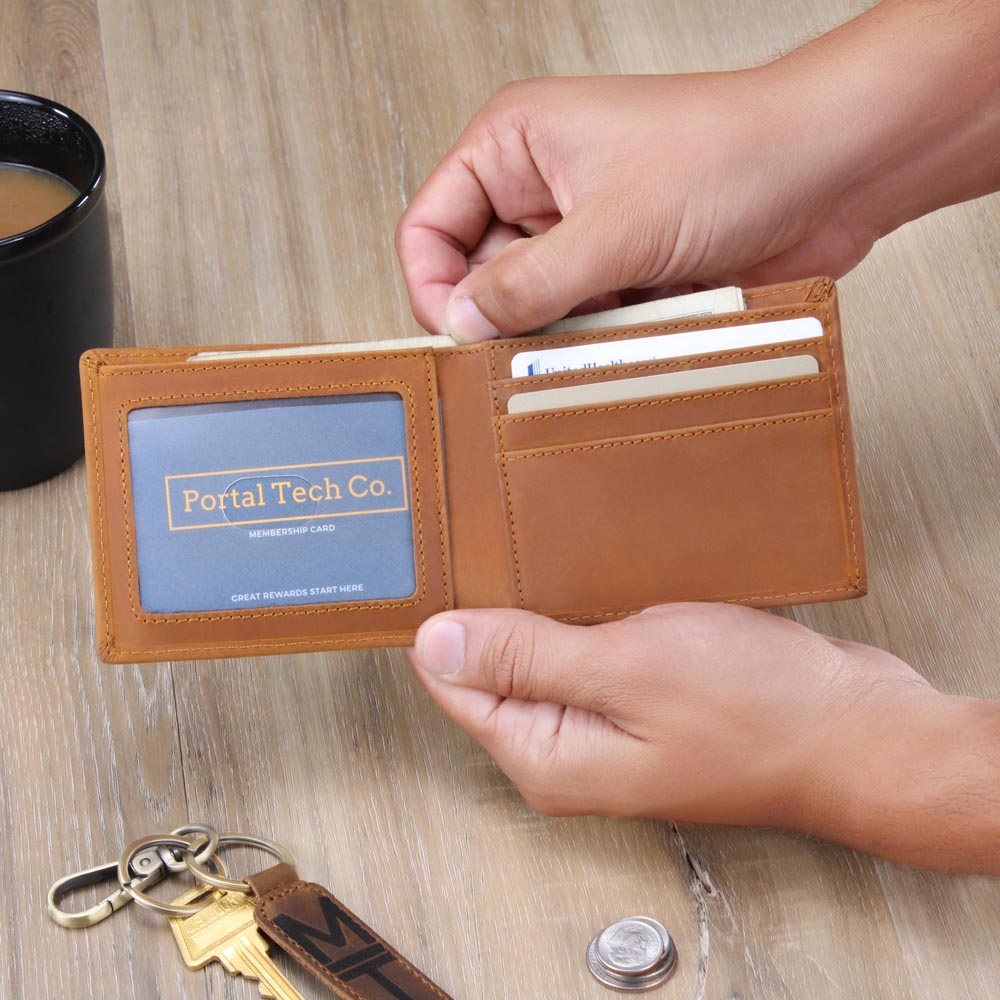 Graphic Leather Wallet - To My Son "Stand Tall"