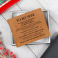 Graphic Leather Wallet - To My Son "My Son Forever"