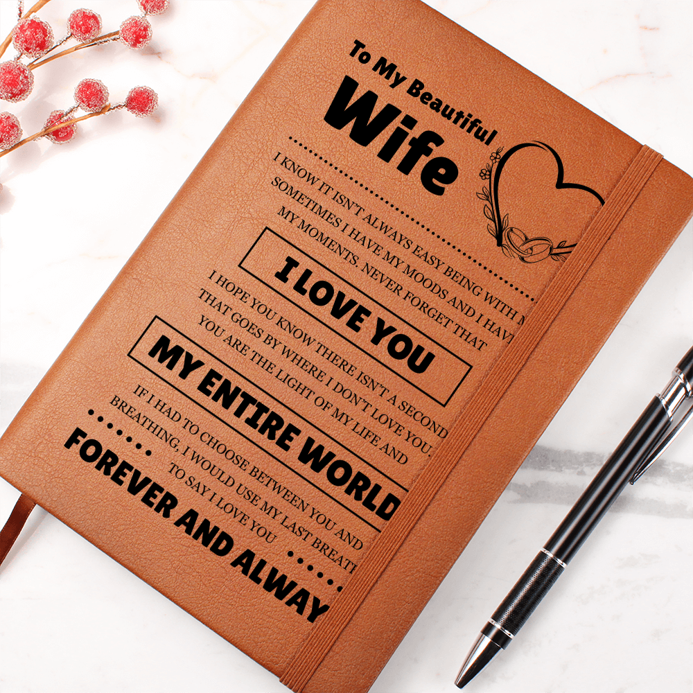 Graphic Journal - To My Beautiful Wife "I Love You"