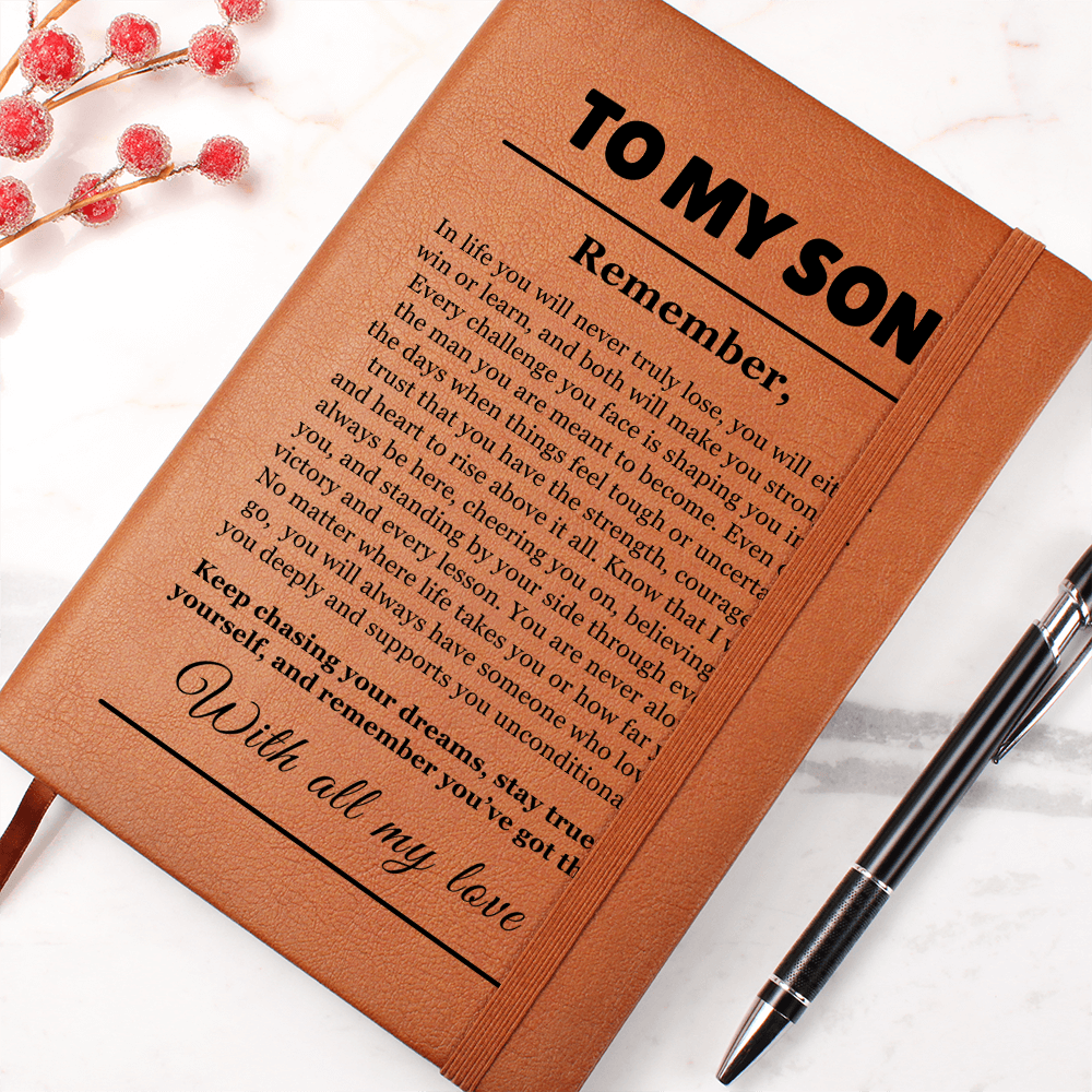 Graphic Journal - To Our Son "Keep Chasing Your Dreams"