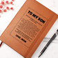 Graphic Journal - To My Son "Follow Your Passions"