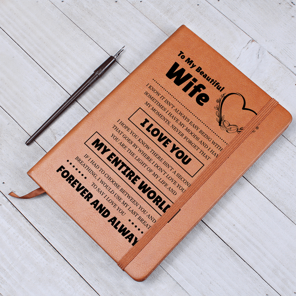 Graphic Journal - To My Beautiful Wife "I Love You"
