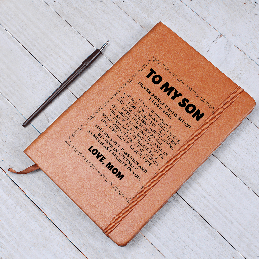 Graphic Journal - To My Son "Follow Your Passions"