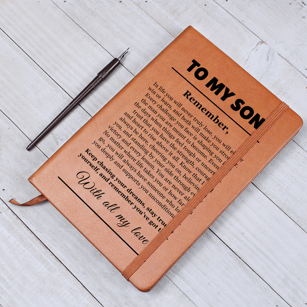 Graphic Journal - To Our Son "Keep Chasing Your Dreams"