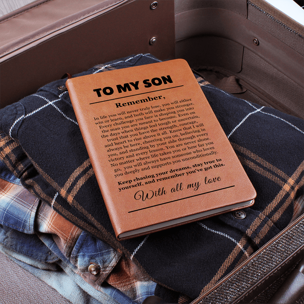 Graphic Journal - To Our Son "Keep Chasing Your Dreams"