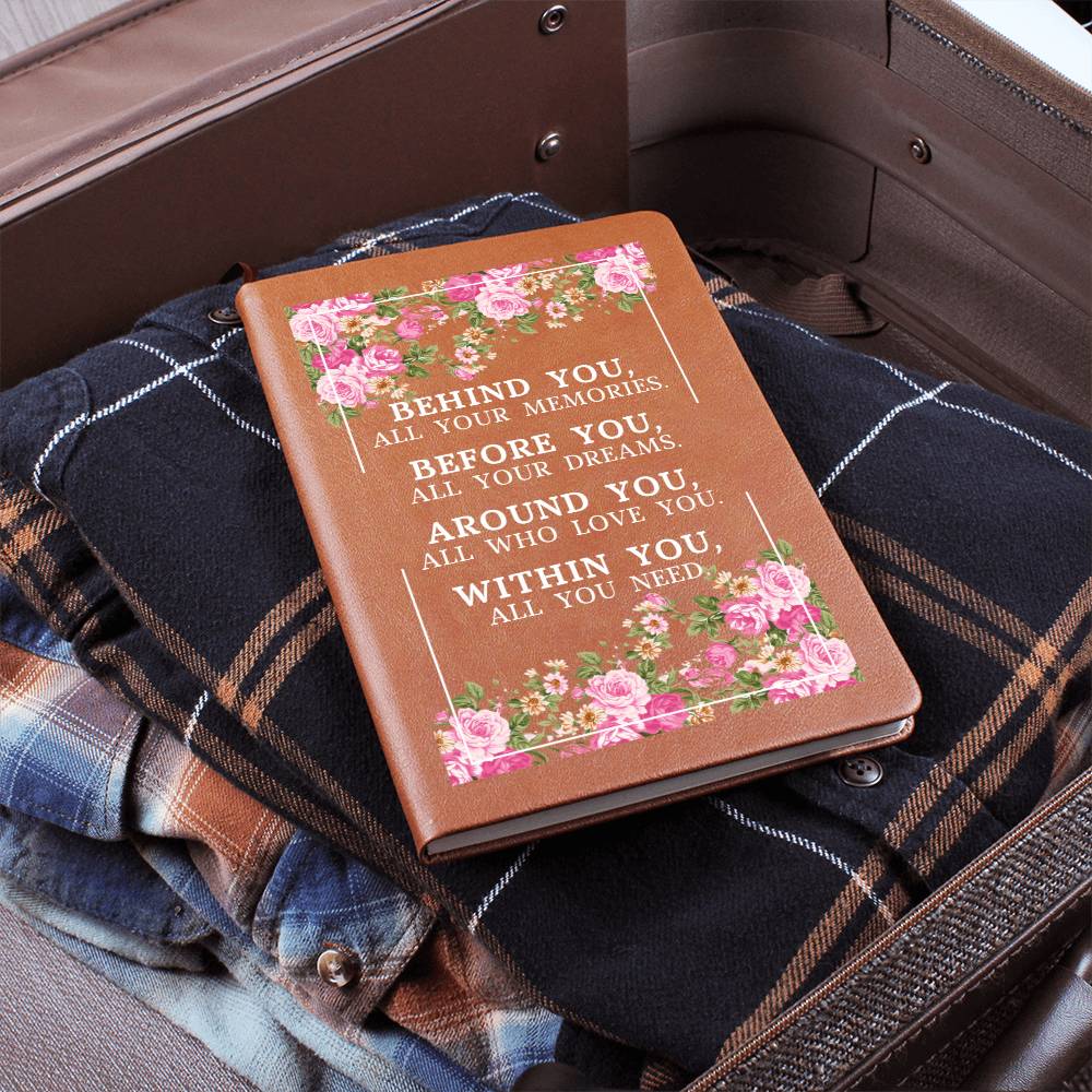 Bonus Mom Gift, Graphic Leather Journal