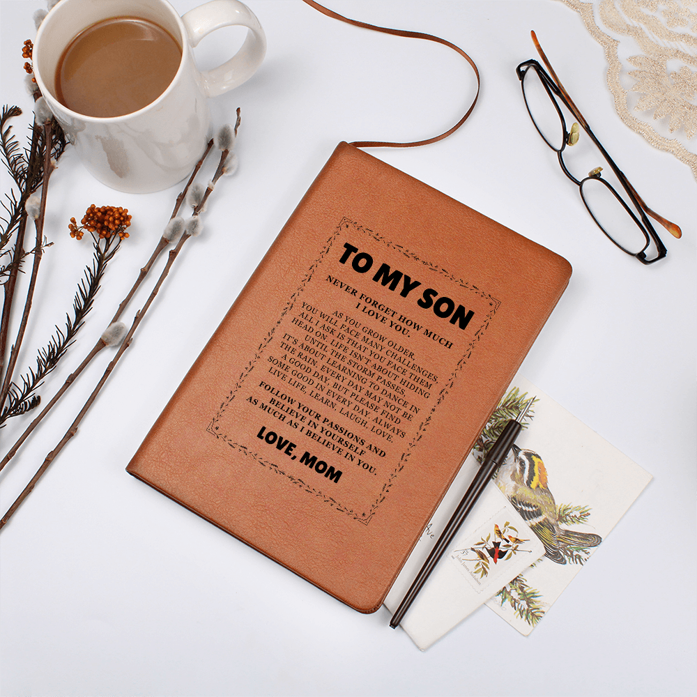 Graphic Journal - To My Son "Follow Your Passions"