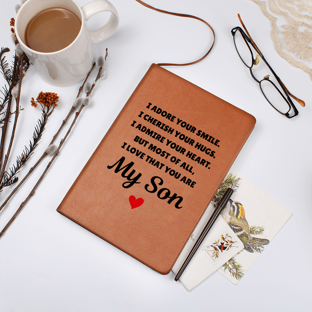 Graphic Journal - To My Son "I Adore Your Smile"
