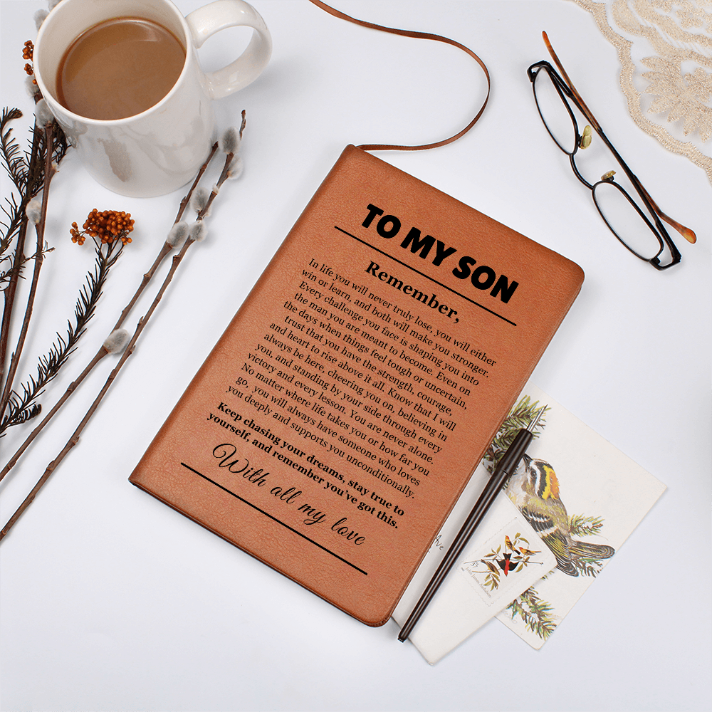 Graphic Journal - To Our Son "Keep Chasing Your Dreams"