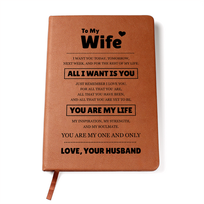 Graphic Journal - To My Wife "You Are My Life"