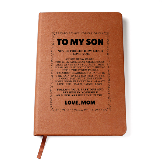Graphic Journal - To My Son "Follow Your Passions"
