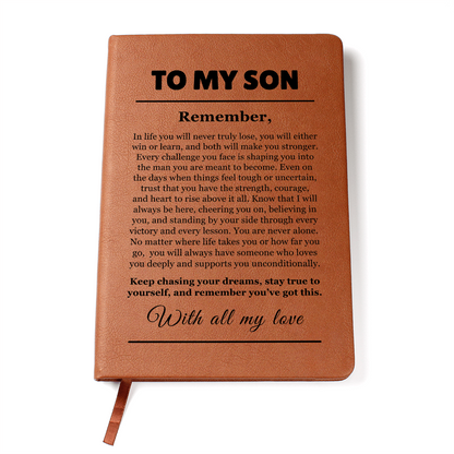 Graphic Journal - To Our Son "Keep Chasing Your Dreams"