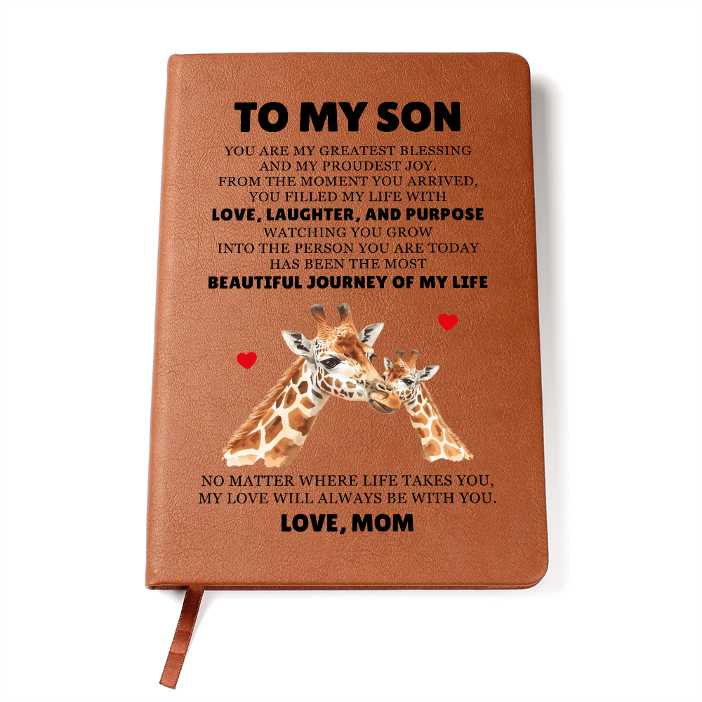 Graphic Journal - To My Son "You Are My Greatest Blessing"