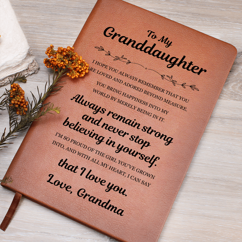 Graphic Journal - To My Granddaughter "Always Remain Strong"