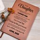 To My Daughter Graphic Journal