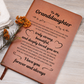 Graphic Journal - To My Granddaughter "I Love You Forever and Always"
