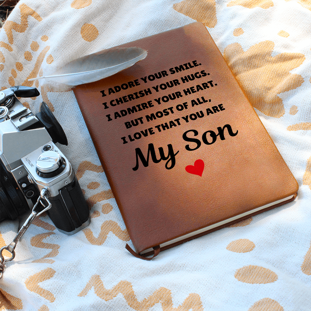 Graphic Journal - To My Son "I Adore Your Smile"