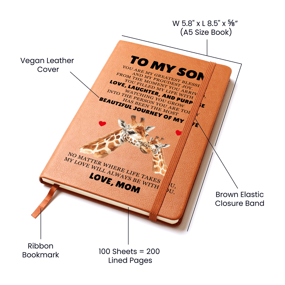 Graphic Journal - To My Son "You Are My Greatest Blessing"