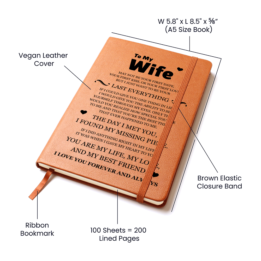 Graphic Journal - To My Wife "You Are My Life"