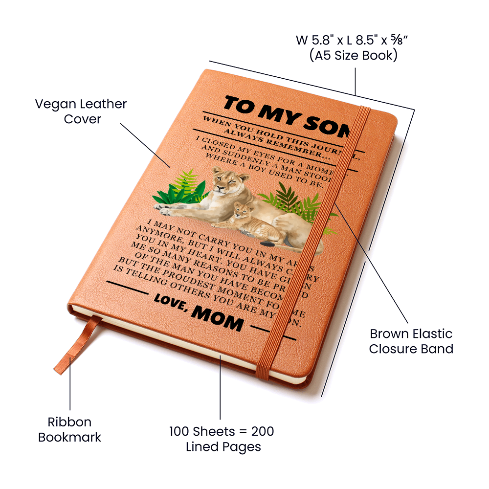 Graphic Journal - To My Son "Always Remember"