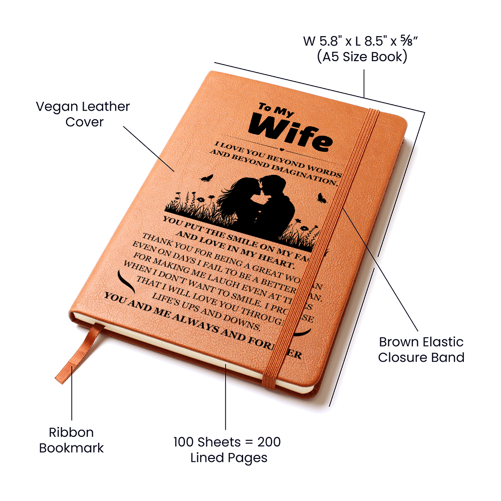 Graphic Journal - To My Wife "I Love You Beyond Words"
