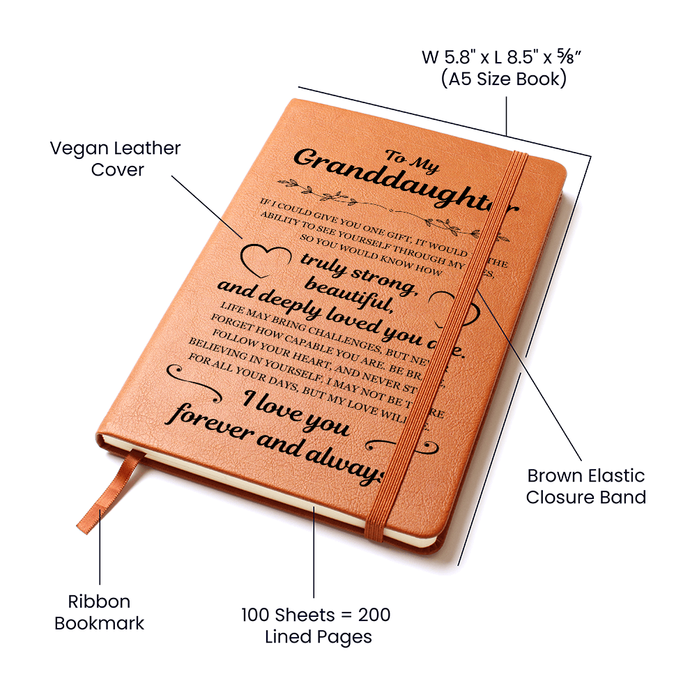 Graphic Journal - To My Granddaughter "I Love You Forever and Always"