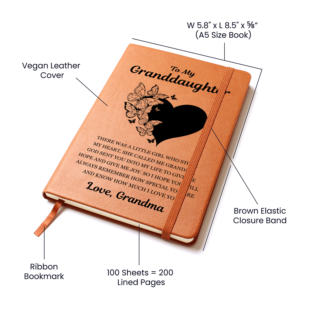 Graphic Journal - To My Granddaughter "God Sent You Into My Life"