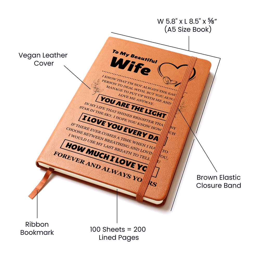 Graphic Journal - To My Beautiful Wife "I Love You Every Day"