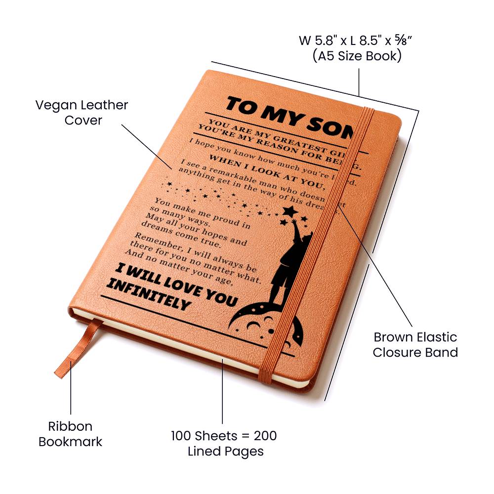 Graphic Journal - To My Son "You Are My Greatest Gift"