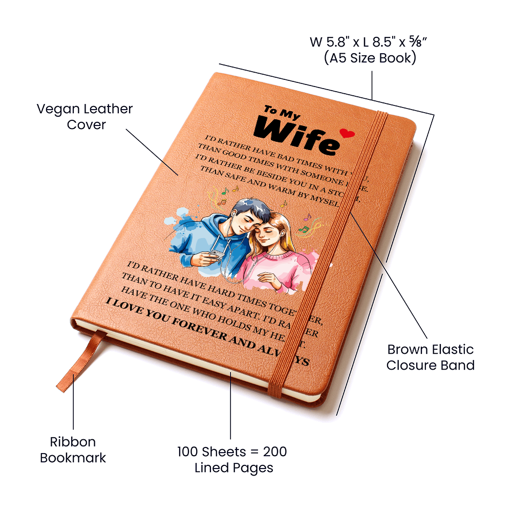 Graphic Journal - To My Wife "I'd Rather"