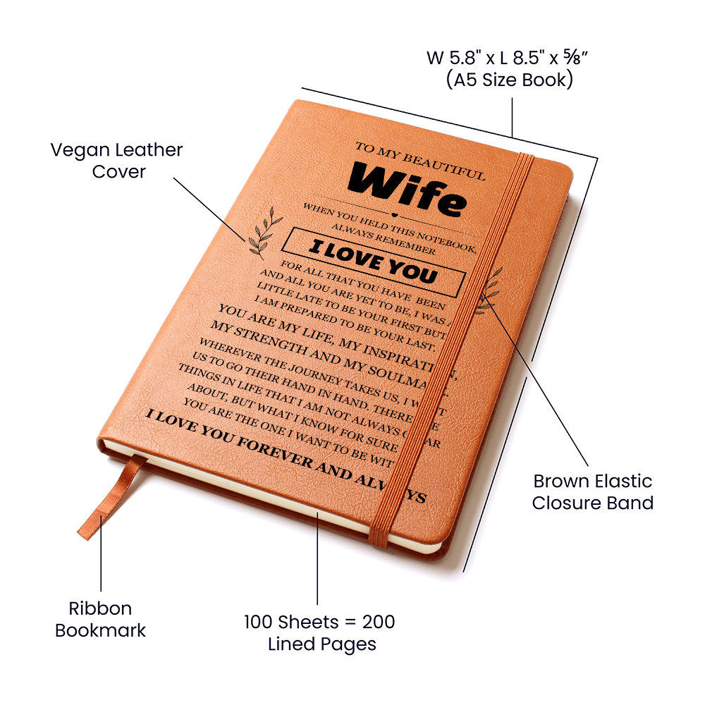 Graphic Journal - To My Beautiful Wife "I Love You"