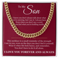 Cuban Link Chain - To My Son