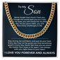Cuban Link Chain - To My Son "Just Do Your Best"