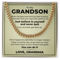Cuban Link Chain - To My Grandson "You Can Do It"