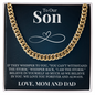 Cuban Link Chain - To Our Son "Believe In Yourself"